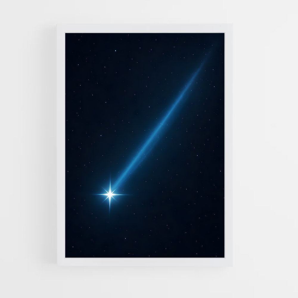 Poster Comètes Écarlates – affiche Étoiles (vue 3)